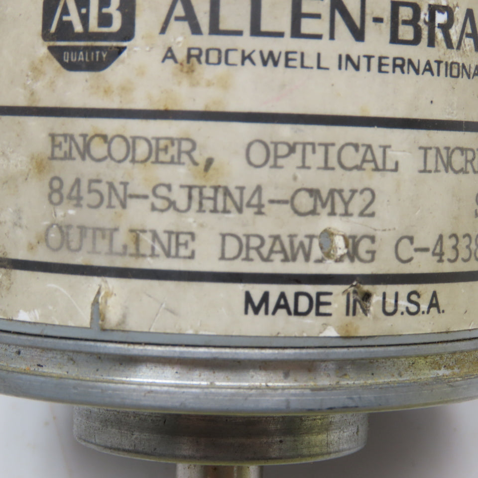 Allen Bradley 845N-SJHN4-CMY2 Optical Incremental Encoder