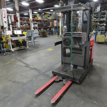 2012 Raymond 550-OPC30TT 24V 3000 Lb. Electric Order Picker Forklift 210" Lift