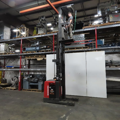 2012 Raymond 550-OPC30TT 24V 3000 Lb. Electric Order Picker Forklift 210" Lift