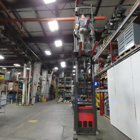 2012 Raymond 550-OPC30TT 24V 3000 Lb. Electric Order Picker Forklift 210" Lift