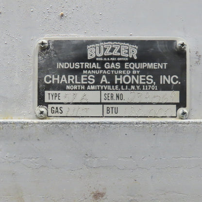 Charles A. Hones 57A 17"x 23 x 23" Natural Gas Buzzer Oven Furnace 120K BTU 120V