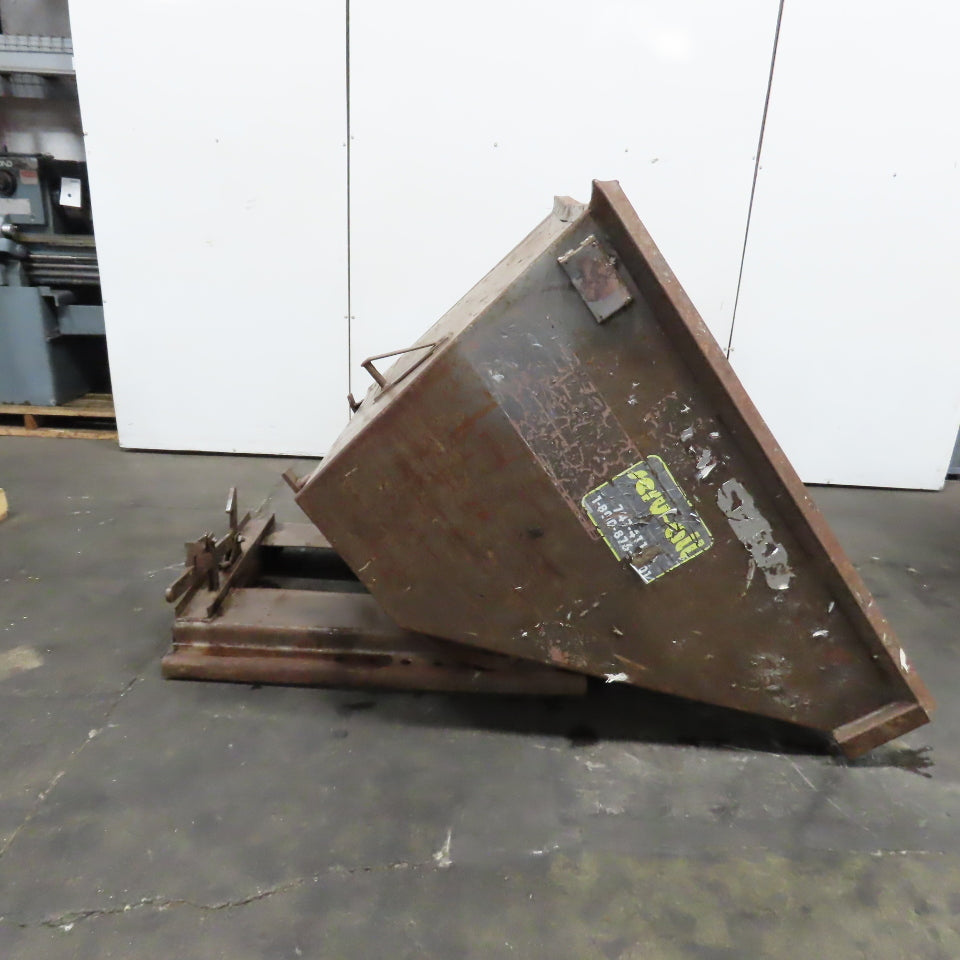 1-1/2 (1.5) Cubic Yard Self Dumping Trash Scrap Hopper 57" x 55.5" x 40"