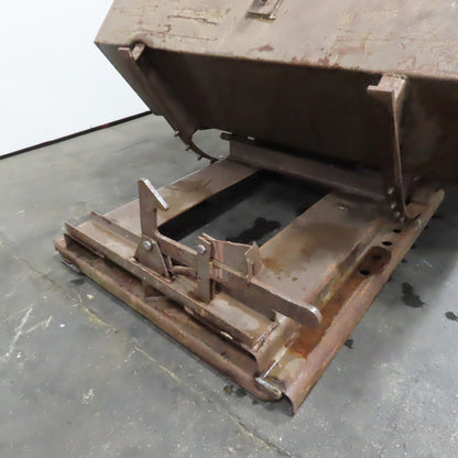 1-1/2 (1.5) Cubic Yard Self Dumping Trash Scrap Hopper 57" x 55.5" x 40"