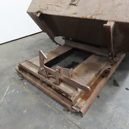 1-1/2 (1.5) Cubic Yard Self Dumping Trash Scrap Hopper 57" x 55.5" x 40"