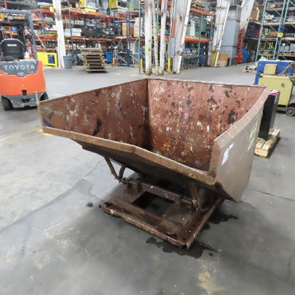 1-1/2 (1.5) Cubic Yard Self Dumping Trash Scrap Hopper 57" x 55.5" x 40"