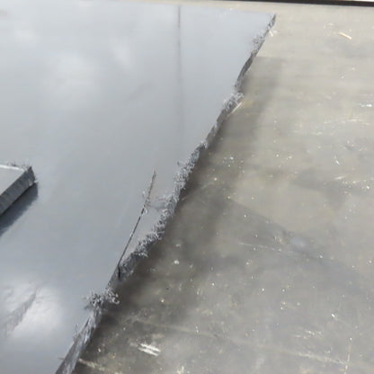 MCAM 65" x 48" x 1" Thick Tivar 1000 Plate Black UHMW-PE Self Lubricating