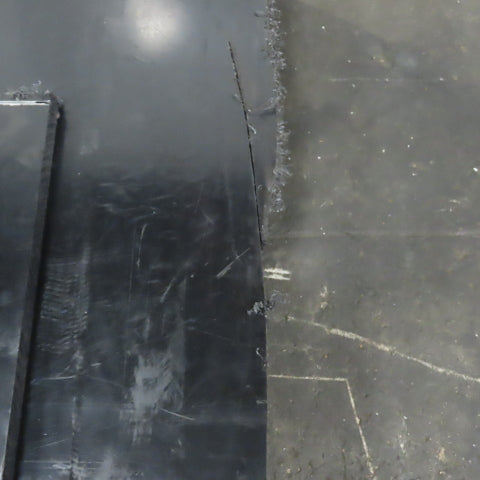 MCAM 65" x 48" x 1" Thick Tivar 1000 Plate Black UHMW-PE Self Lubricating