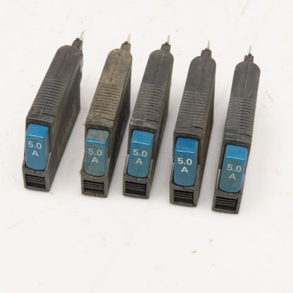 ETA 1180-01-5A 250VAC 65VDC 5A Circuit Breaker Lot Of 5