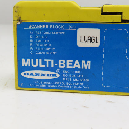 Banner LVAG1 Multi Beam Retroreflective Sensor Block 120V