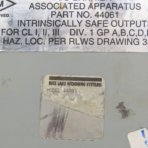 Rice Lake 44061 Intrinsically Safe I/O Barrier Interface KKL8924-1