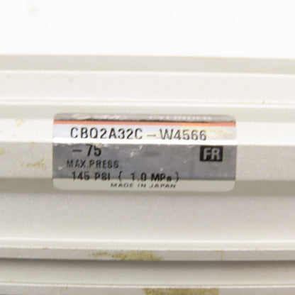 SMC CBQ2A32C-W4566-75 32mm Bore 75mm Stroke Autoswitch Air Cylinder