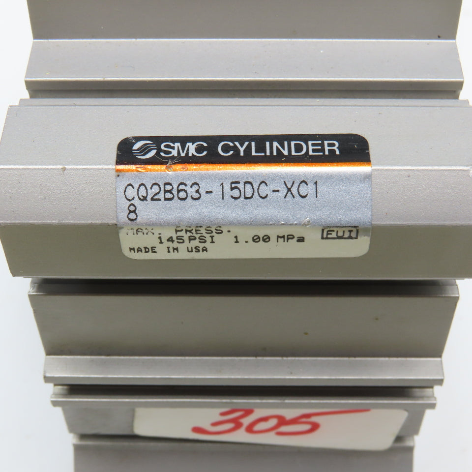 SMC CQ2B63-15DC-XC1 63mm Bore 15mm Stroke Double Acting Air Cylinder