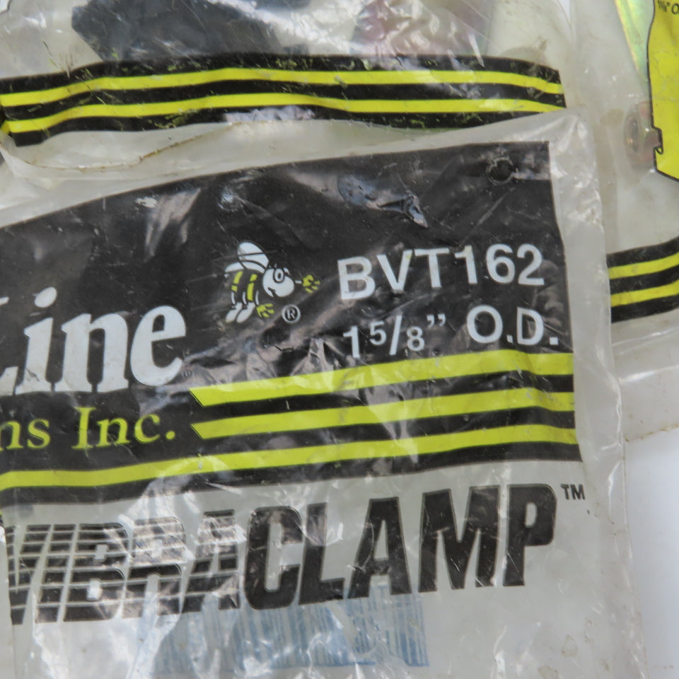 B-Line BVT162 Vibraclamp 1-5/8" OD Vibration Absorbing Pipe Clamp Lot Of 5