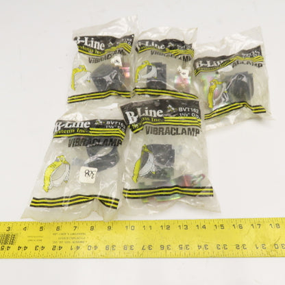 B-Line BVT162 Vibraclamp 1-5/8" OD Vibration Absorbing Pipe Clamp Lot Of 5