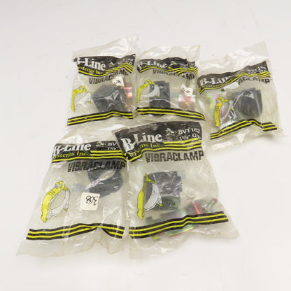 B-Line BVT162 Vibraclamp 1-5/8" OD Vibration Absorbing Pipe Clamp Lot Of 5