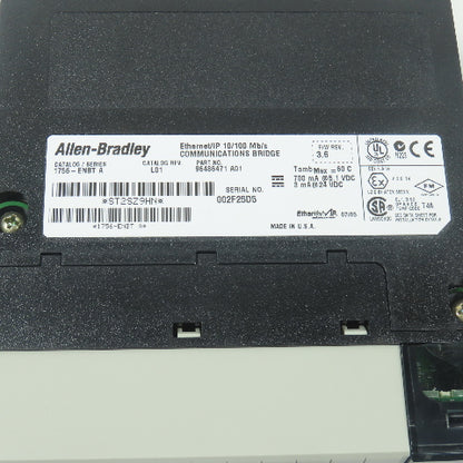 Allen Bradley 1756-ENBT Ser A Ethernet/IP 10/100 Mb/s Communications Bridge