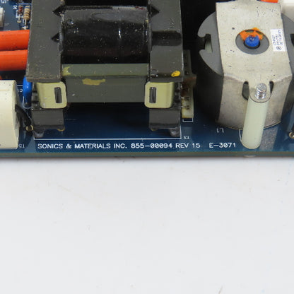 Sonics & Materials 855-00094 Rev 15 Circuit Board 161-0201-1A E-3071 (Clean)