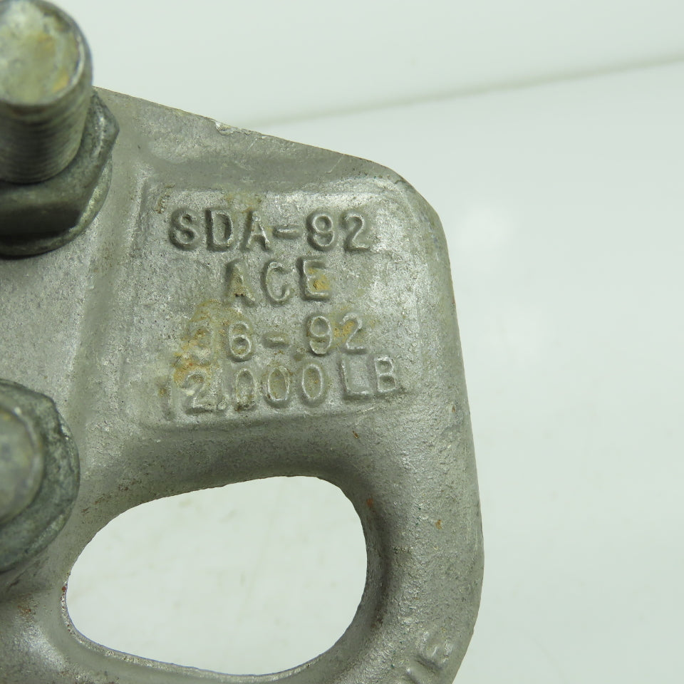 Ace SDA-92 Dead End Strain Clamp 8000LB Eye 40Ft-LB Torque P-109