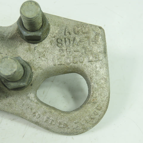 Ace SDA-74 Dead End Strain Clamp 8000LB Eye 40Ft-LB Torque P-107