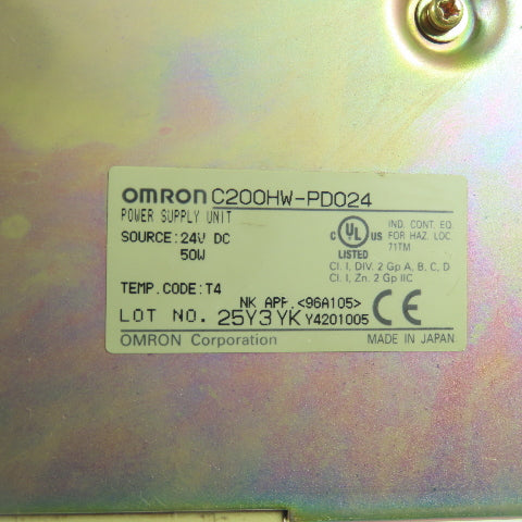 Omron C200HW-PD024 Power Supply Unit 24VDc 50 W
