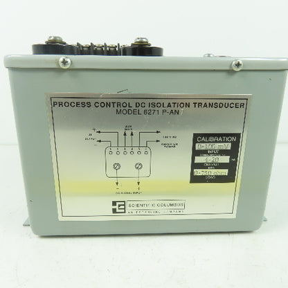 Scientific Columbus 6271-PAN7 Process Control DC Isolation Transducer 0-100mV