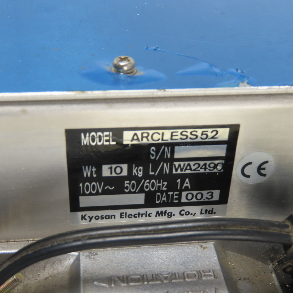 Kyosan Electric Mfg. ARCLESS5.2 Power Supply 100V 50/60Hz 1A