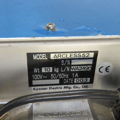 Kyosan Electric Mfg. ARCLESS5.2 Power Supply 100V 50/60Hz 1A