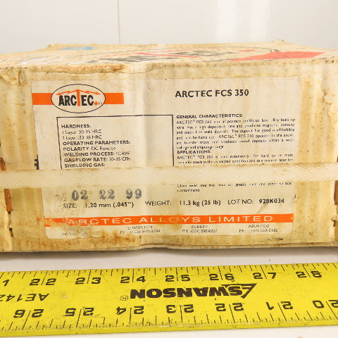 Arctec FCS 350 .045" 1.20mm Welding Wire (Build-up) 30-35 HRC 25 Lbs.