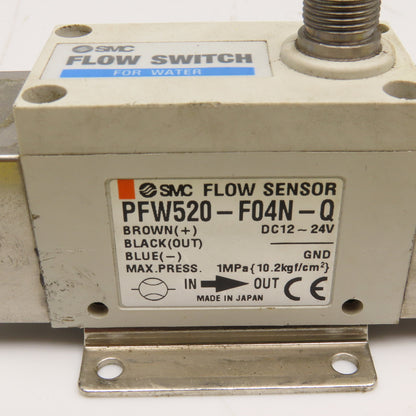 SMC PFW520-F04N-Q Water Flow Sensor 12-24VDC G1/2