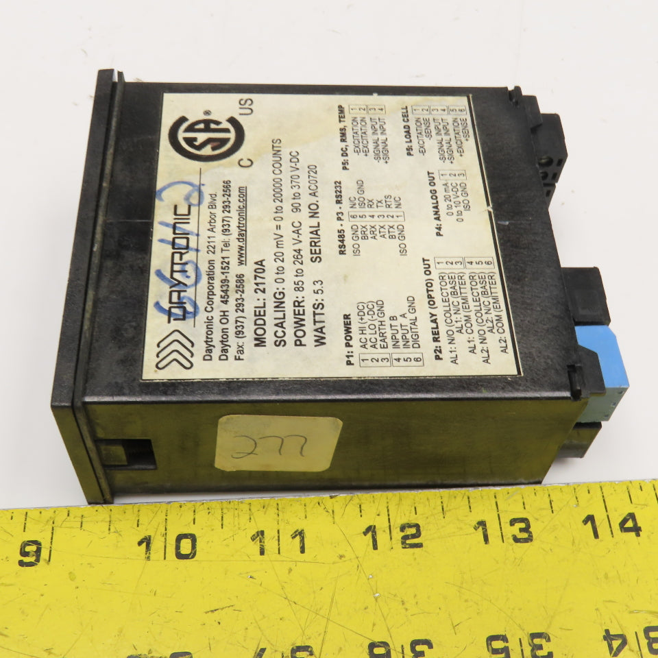 Daytronics 2170A 85-264VAC 90-370VDC Programmable Panel Meter