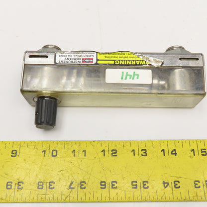 King 74C123G081323510 0-8 SCFH Flowmeter 200PSI 250°F Max 1/4NPT