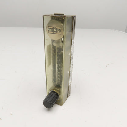 King 74C123G081323510 0-8 SCFH Flowmeter 200PSI 250°F Max 1/4NPT