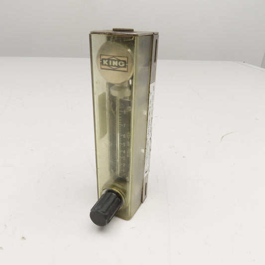 King 74C123G081323510 0-8 SCFH Flowmeter 200PSI 250°F Max 1/4NPT