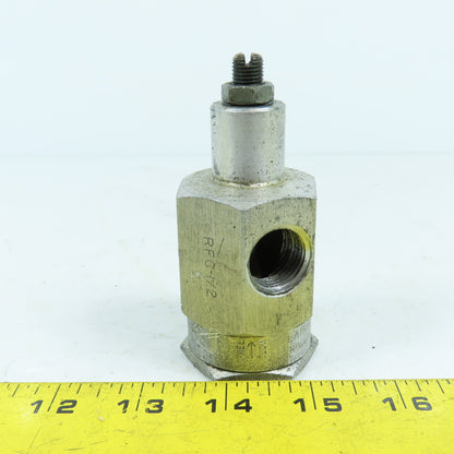 Flairline RFC-1/2 Right Angle Flow Control Valve 1/2" NPY