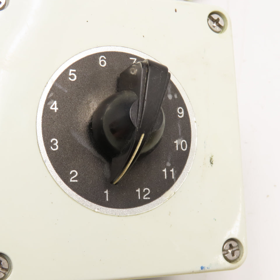 C&K 125/250VAC 125VDC 12 Pole Rotary Selector Switch
