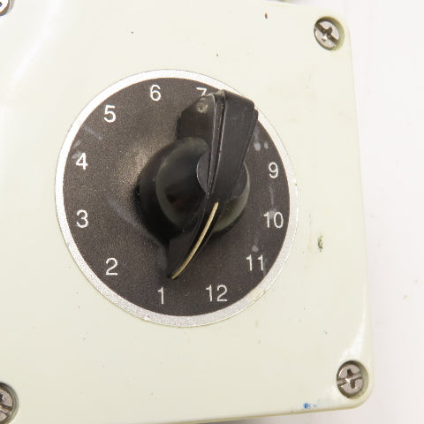 C&K 125/250VAC 125VDC 12 Pole Rotary Selector Switch