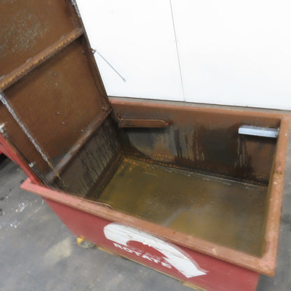 45" x30" x24" H Inside Enclosed Lockable Metal Container Tote Crate