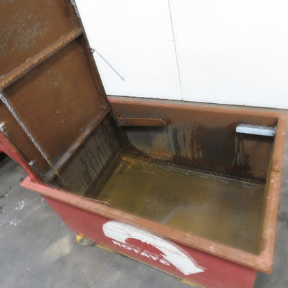 45" x30" x24" H Inside Enclosed Lockable Metal Container Tote Crate