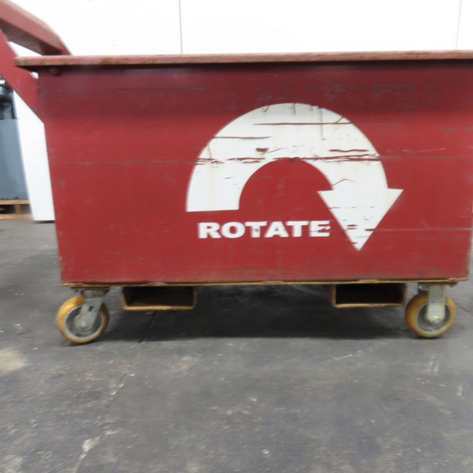 45" x30" x24" H Inside Enclosed Lockable Metal Container Tote Crate