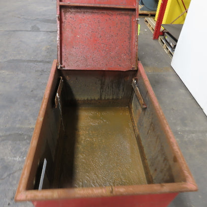 45" x30" x24" H Inside Enclosed Lockable Metal Container Tote Crate