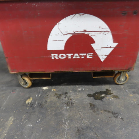 45" x30" x24" H Inside Enclosed Lockable Metal Container Tote Crate