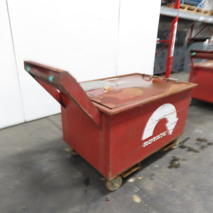 45" x30" x24" H Inside Enclosed Lockable Metal Container Tote Crate