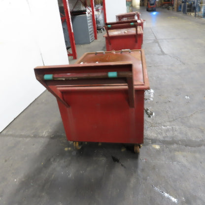 45" x30" x24" H Inside Enclosed Lockable Metal Container Tote Crate