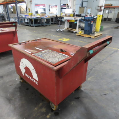 45" x30" x24" H Inside Enclosed Lockable Metal Container Tote Crate