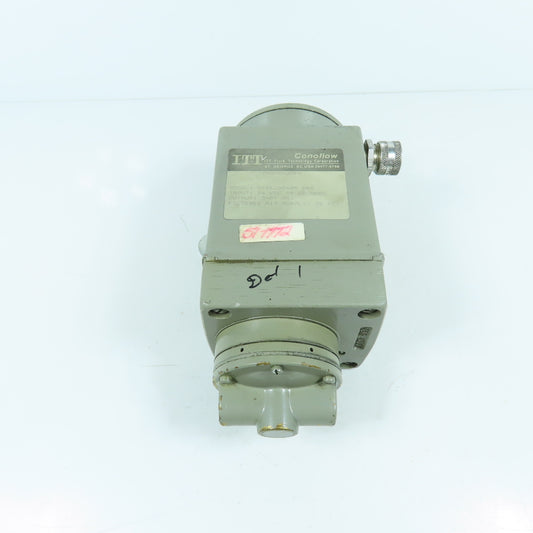 ITT Fluid Tech GT46CD2485 Conflow Transducer 24VDC 20 Sec Output: 3-27PSI