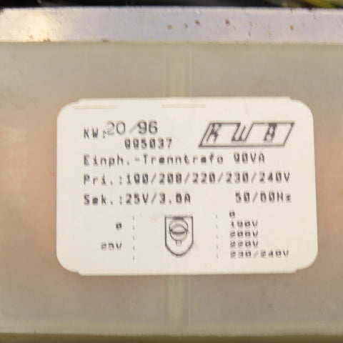 Quick Rotan Model 65153 190-240V 50/60Hz Primary 24VAC Sec. Enclosed Transformer