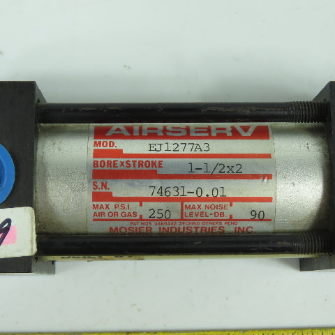 Airserv EJ1277A3 Double Acting Air Cylinder 1-1/2" Bore 2" Stroke 250PSI