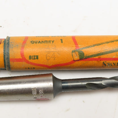 The Standard Tool Co. No 550 Red Shield Vintage 15/64" No 1 Tapered Shank Drill