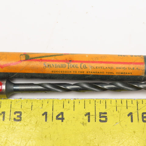 The Standard Tool Co. No 550 Red Shield Vintage 15/64" No 1 Tapered Shank Drill
