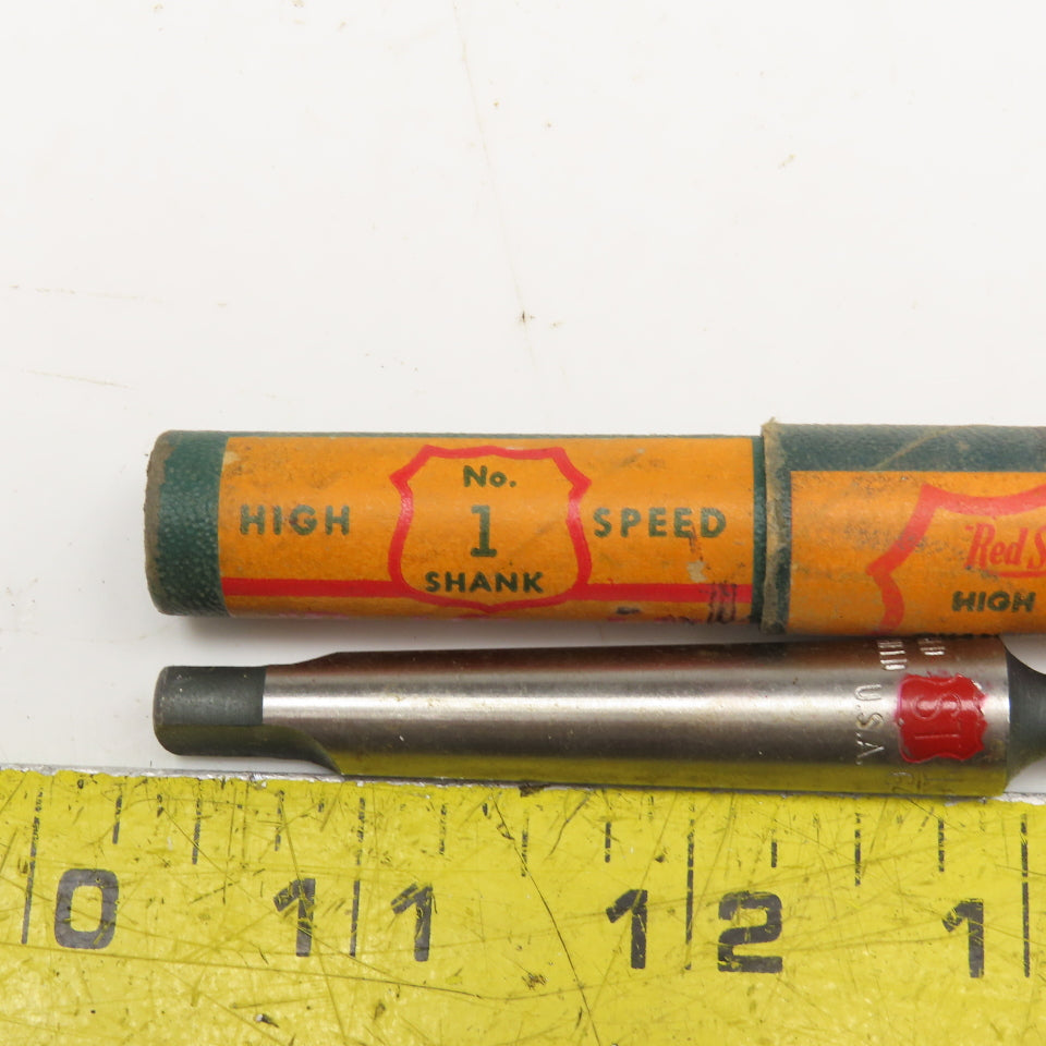 The Standard Tool Co. No 550 Red Shield Vintage 15/64" No 1 Tapered Shank Drill